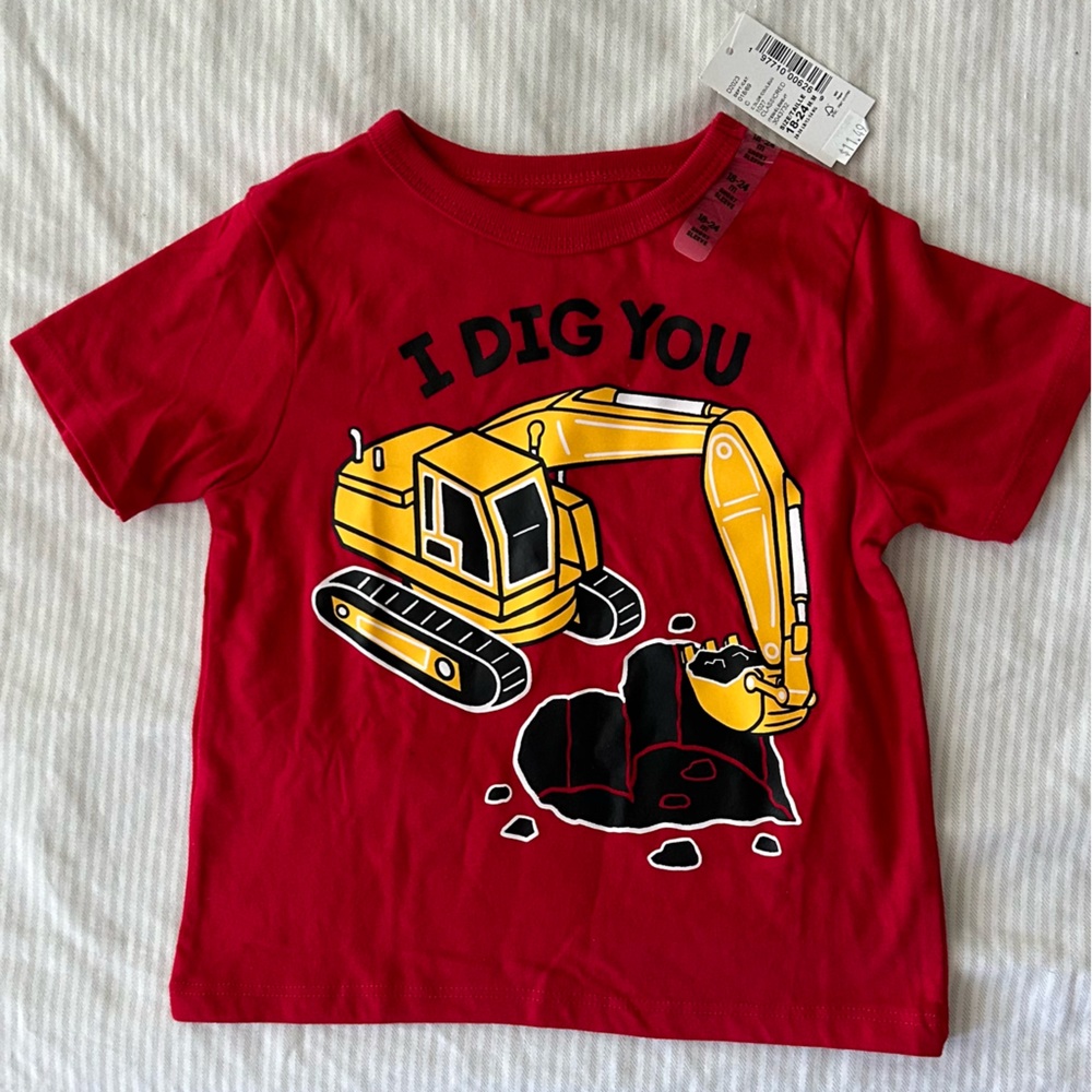 NWT THE CHILDRENS PLACE “I Dig You” Kids T-Shirt Size 18-24mo